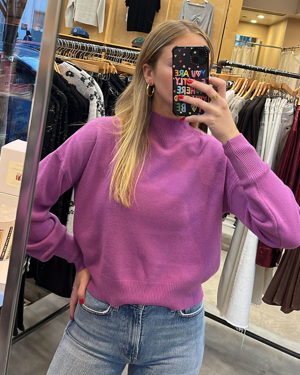 Deluc Steely Sweater In Lilac