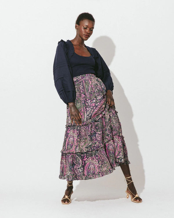 Cleobella Darcy Ankle Skirt In Caymen Paisley