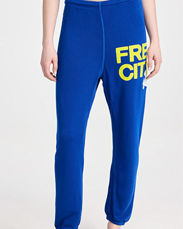 FreeCity Superfluff Lux OG Sweatpant In Electric Blue
