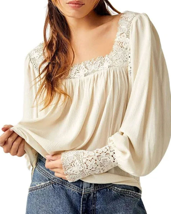 Free People Flutter By Blouse In Ivory