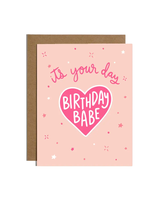 Brittany Paige BIRTHDAY BABE STICKER CARD