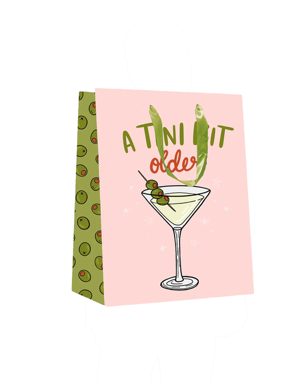 Brittany Paige A Tini Bit Older Martini BIRTHDAY GIFT BAG