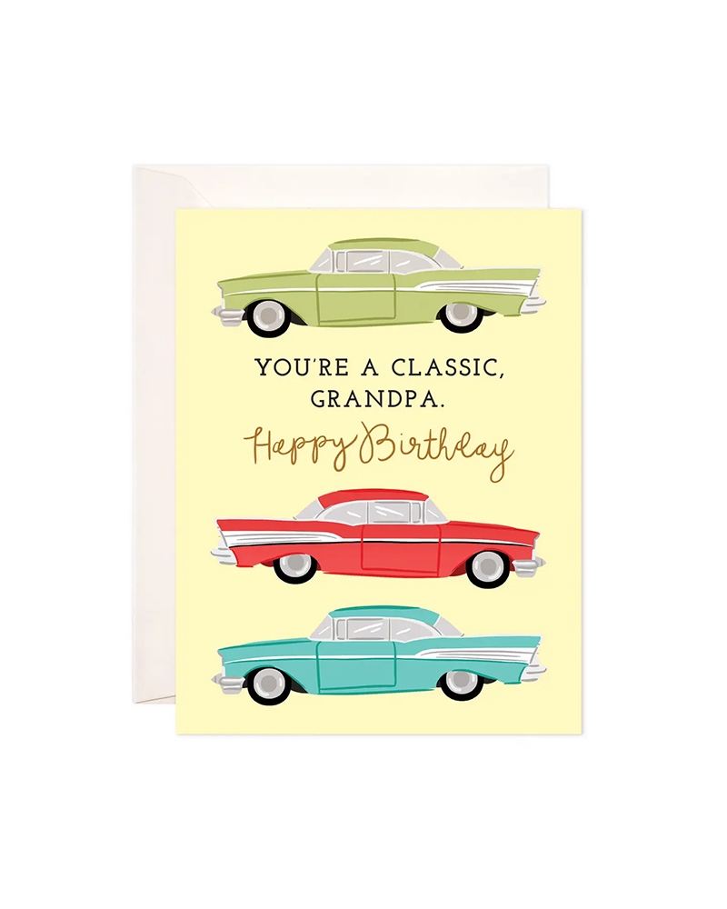 Bloomwolf Studio CLASSIC GRANDPA BIRTHDAY CARD