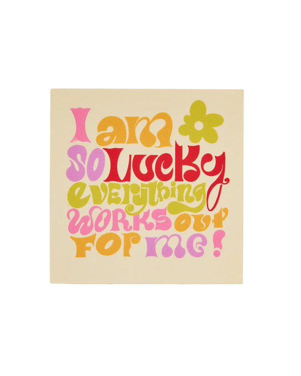 One and Only Paper I AM LUCKY STICKER