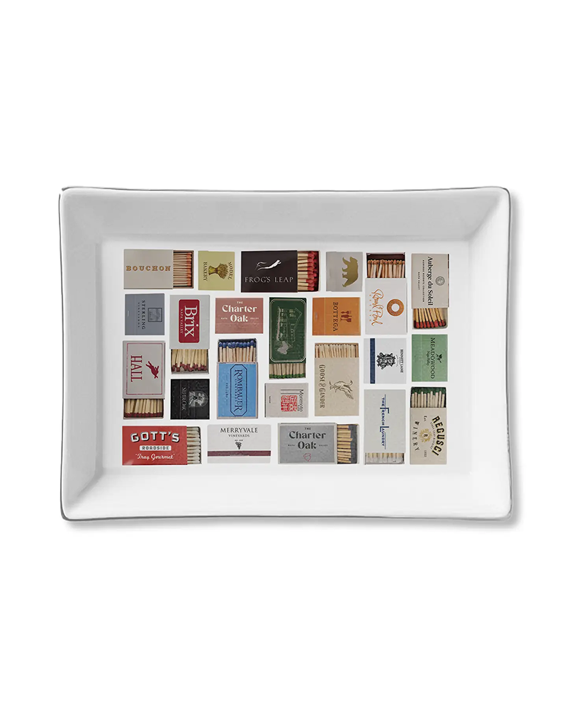 Toss Designs NAPA VALLEY MATCHES CERAMIC TRAY
