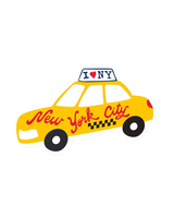 Alice & Wonder NYC TAXI STICKER