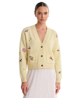 525 WILLA FRUIT EMROIDERED CROPPED CARDIGAN
