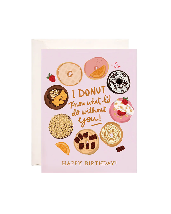 Bloomwolf Studio DONUT BIRTHDAY GREETING CARD