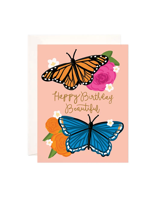 Bloomwolf BUTTERFLY BIRTHDAY CARD