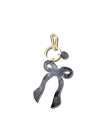 Solar Eclipse HAND PAINTED COQUETTE BOW BAG CHARM + KEYCHAIN