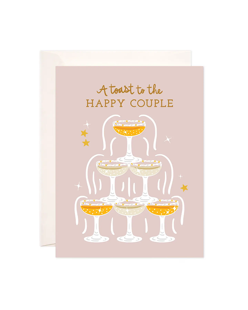 Bloomwolf Studio HAPPY COUPLE TOAST CARD