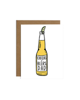 Brittany Paige CHEERS AND BEERS DAD CARD