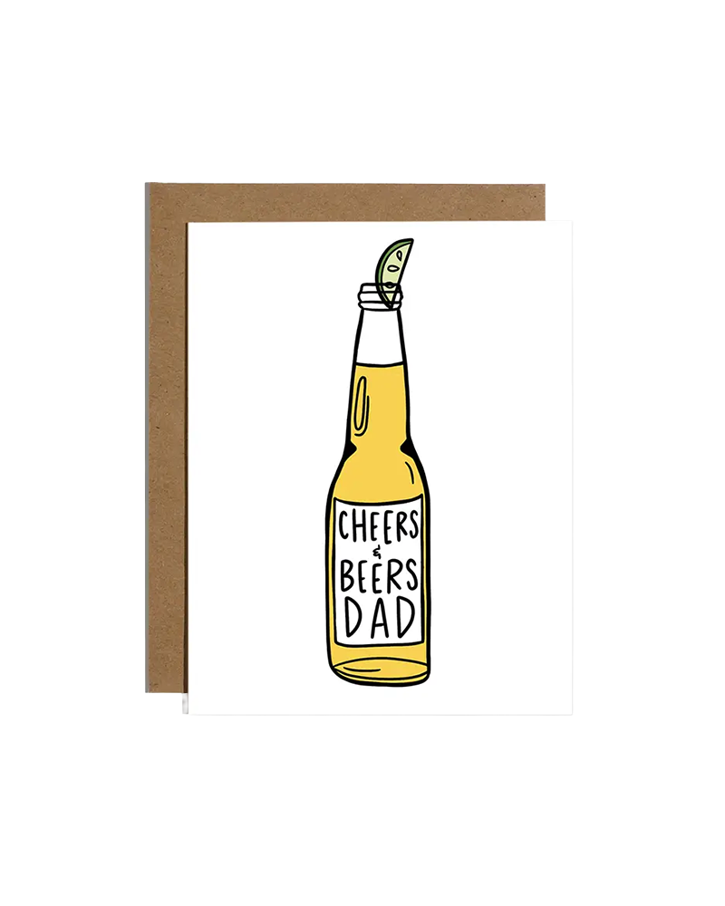 Brittany Paige CHEERS AND BEERS DAD CARD