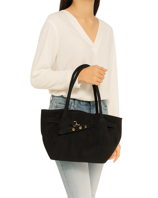 Street Level ALORA FAUX SUEDE SHOULDER BAG