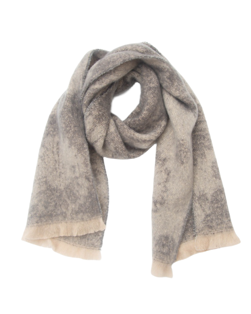 Adorro SOFT CHUNKY FLORAL PRINT SCARF