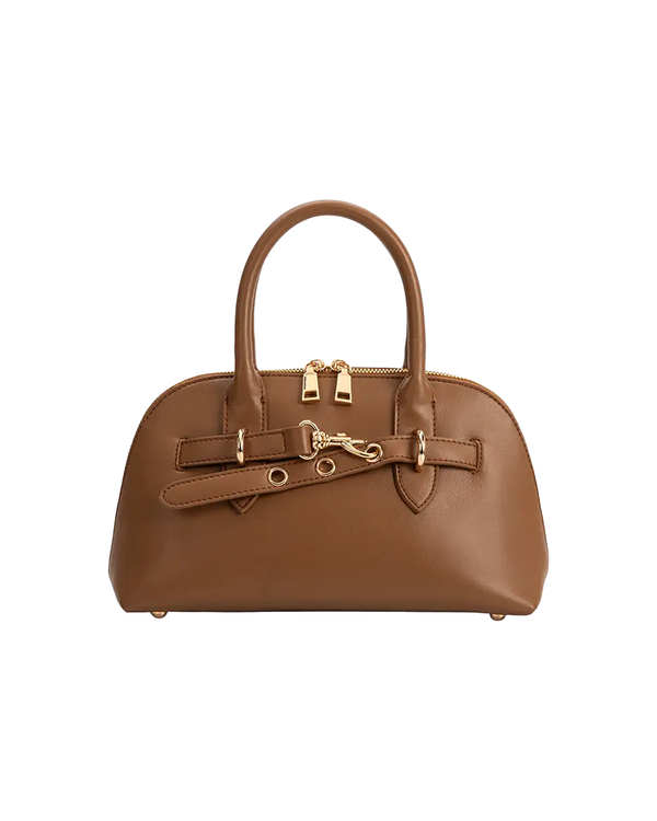Melie Bianco RUE MOCHA VEGAN TOP HANDLE BAG