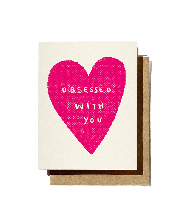 Daydream Prints OBSESSED WITH YOU ANNIVERSARY CARD