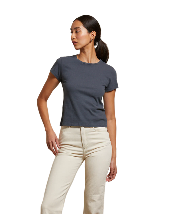 PerfectWhiteTee LISA RECYCLED COTTON SS VINTAGE FITTED CREW