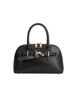 Melie Bianco RUE BLACK VEGAN TOP HANDLE BAG