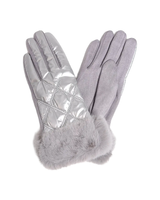 Fado QUILTED FAUX FUR CUFFED GLOVES