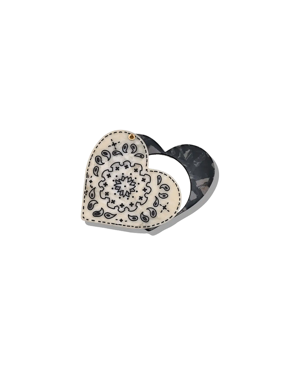 Solar Eclipse PAISLEY HEART COMPACT MIRROR