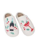 Katydid CHRISTMAS CHAMPAGNE, COUPES & HOLLY SLIPPERS