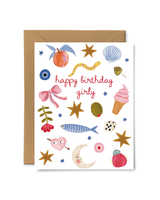 Pink Pigeon Studio HAPPY BIRTHDAY GIRLY CARD NA OS