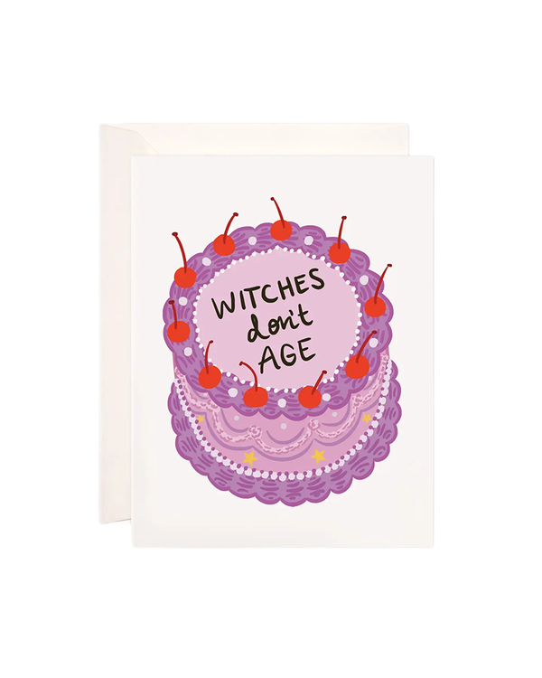 Bloomwolf Studio WITCHES DON’T AGE BIRTHDAY CARD