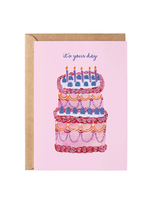 The Shelley Society BIRTHDAY CAKE GREETING CARD