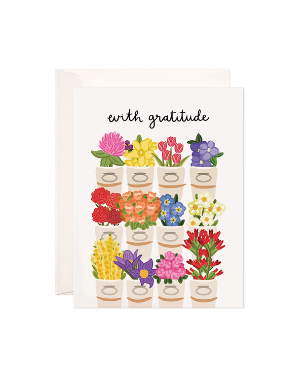 Bloomwolf Studio FLOWER STAND GRATITUDE CARD