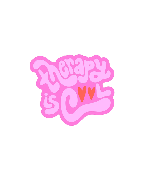 K+S Design Co. THERAPY IS COOL STICKER