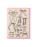 And Here We Are BOW GIRLY THANK YOU CARD