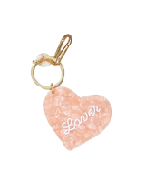 Solar Eclipse HAND-PAINTED LOVER HEART BAG CHARM + KEYCHAIN