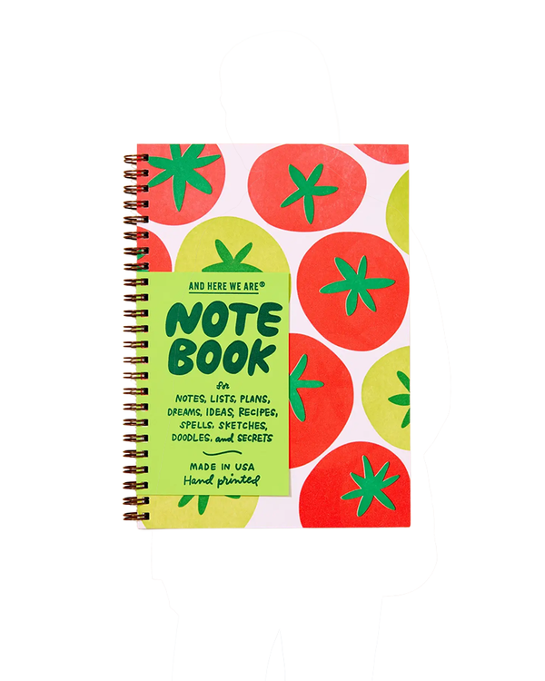 And Here We Are TOMATO A5 SPIRAL NOTEBOOK
