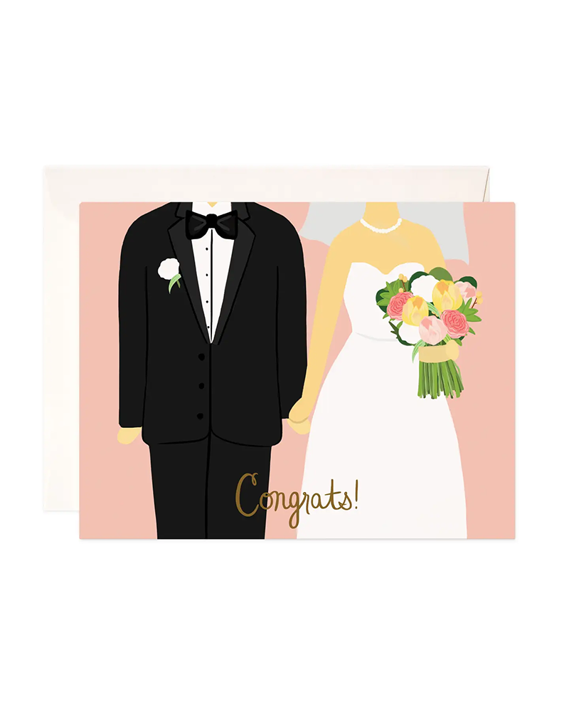 Bloomwolf Studio WEDDING CONGRATS GREETING CARD