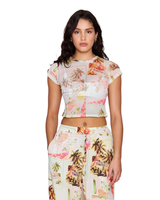 MinkPink DOLCE MESH BABY TEE