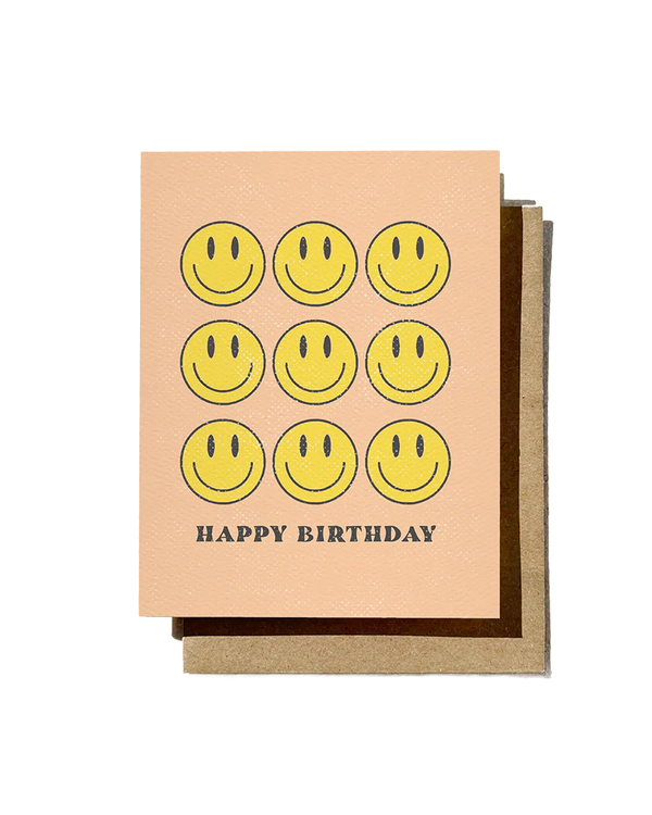 Daydream Prints HAPPY BIRTHDAY FUN SMILEY GREETING CARD