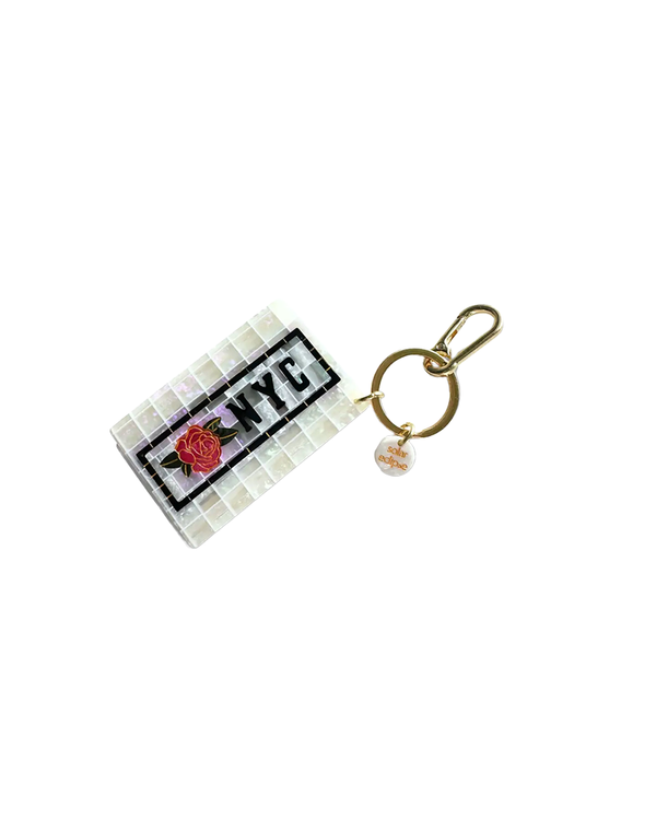 Solar Eclipse NYC SUBWAY BAG CHARM + KEYCHAIN