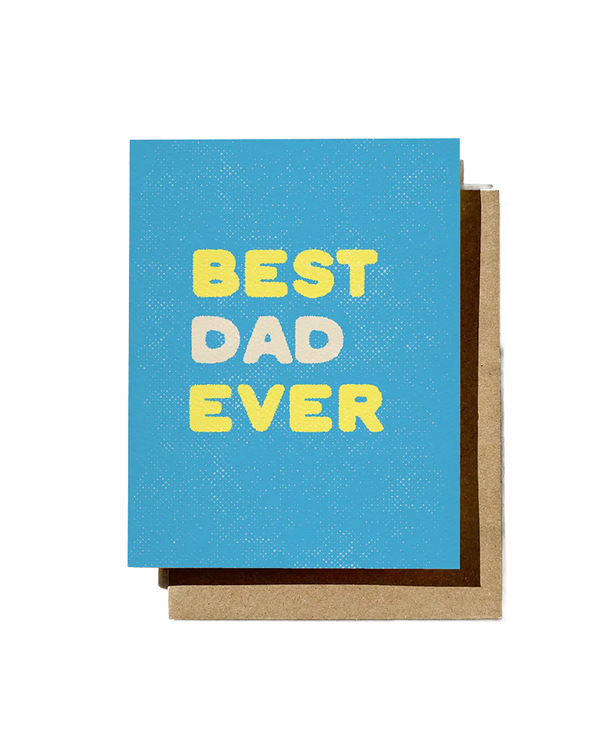 Daydream Prints BEST DAD EVER CARD