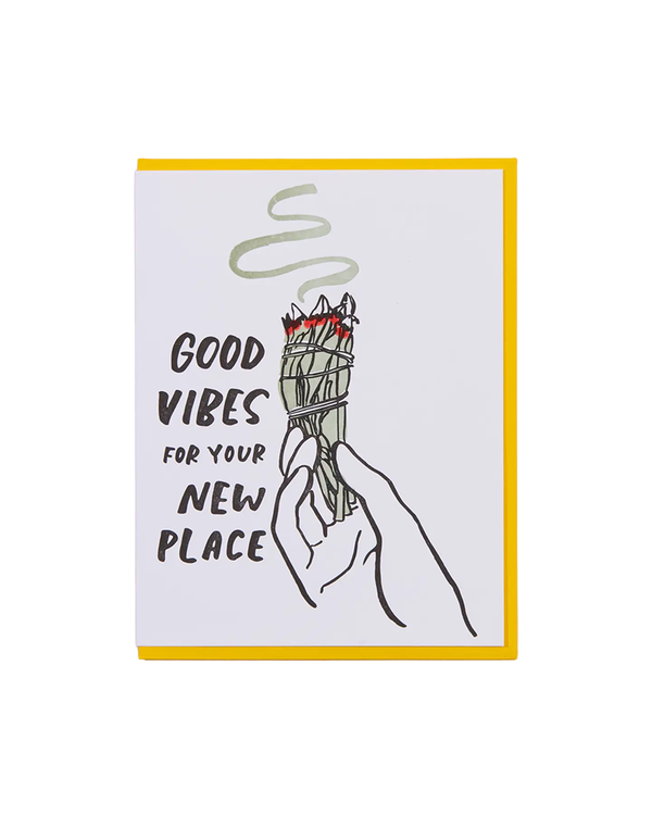 And Here We Are Sage New Home Card