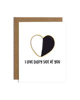 Brittany Paige BLACK AND WHITE COOKIE LOVE CARD