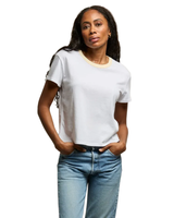 Perfect White Tee BILLIE COTTON CONTRAST CREWNECK TEE