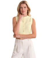 525 JAYME BUTTON THROUGH TEXTURED VEST