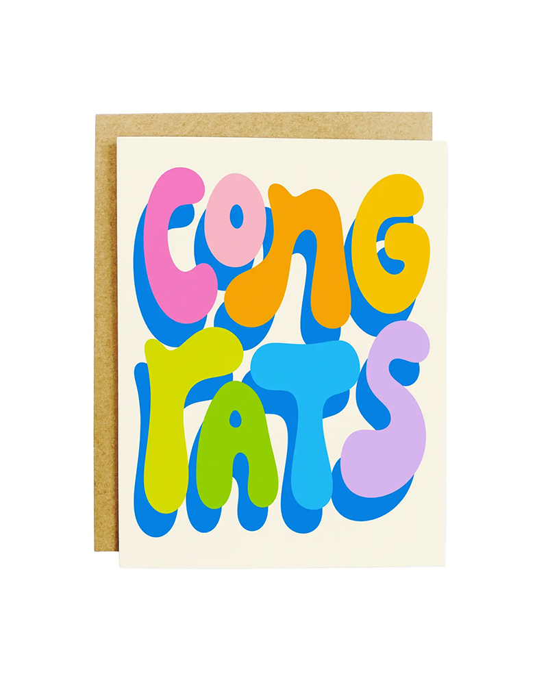 K+S Design Co. BUBBLY CONGRATS CARD