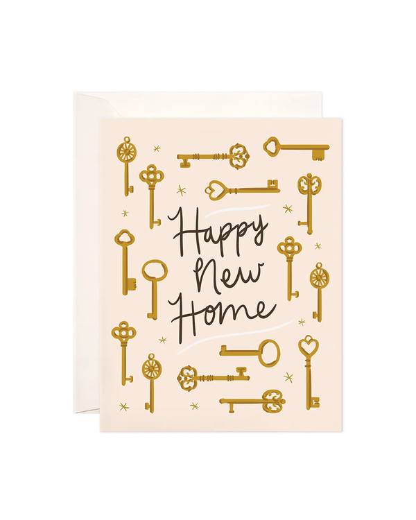 Bloomwolf Studio NEW HOME KEYS HOUSEWARMING CARD