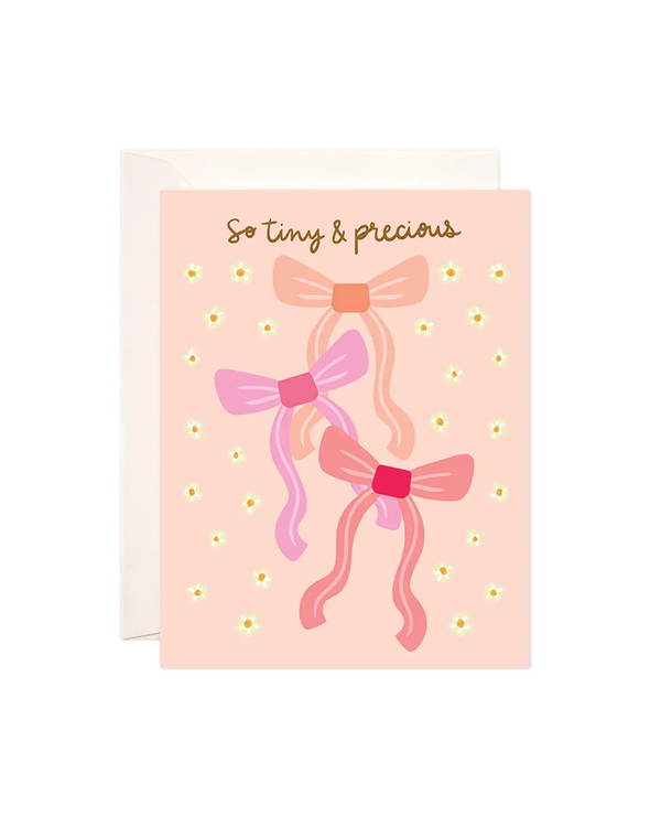 Bloomwolf Studio PRECIOUS BOWS NEW BABY CARD