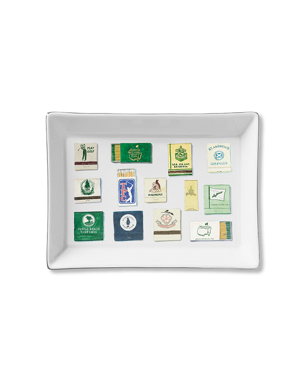 Toss Designs GOLF MATCHES CERAMIC TRAY