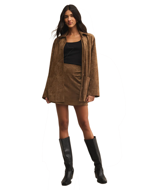 Z Supply CIERA SUEDE MINI SKIRT
