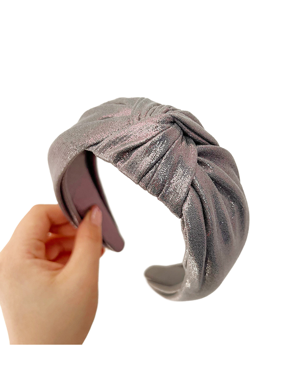 Adorro HOLIDAY METALLIC KNOT HEADBAND