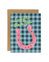 Pink Pigeon Studio LUCKY TO HAVE YOU CARD